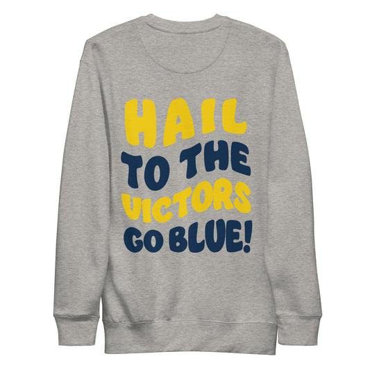 Hail To The Victors Crewneck (Design On Back)