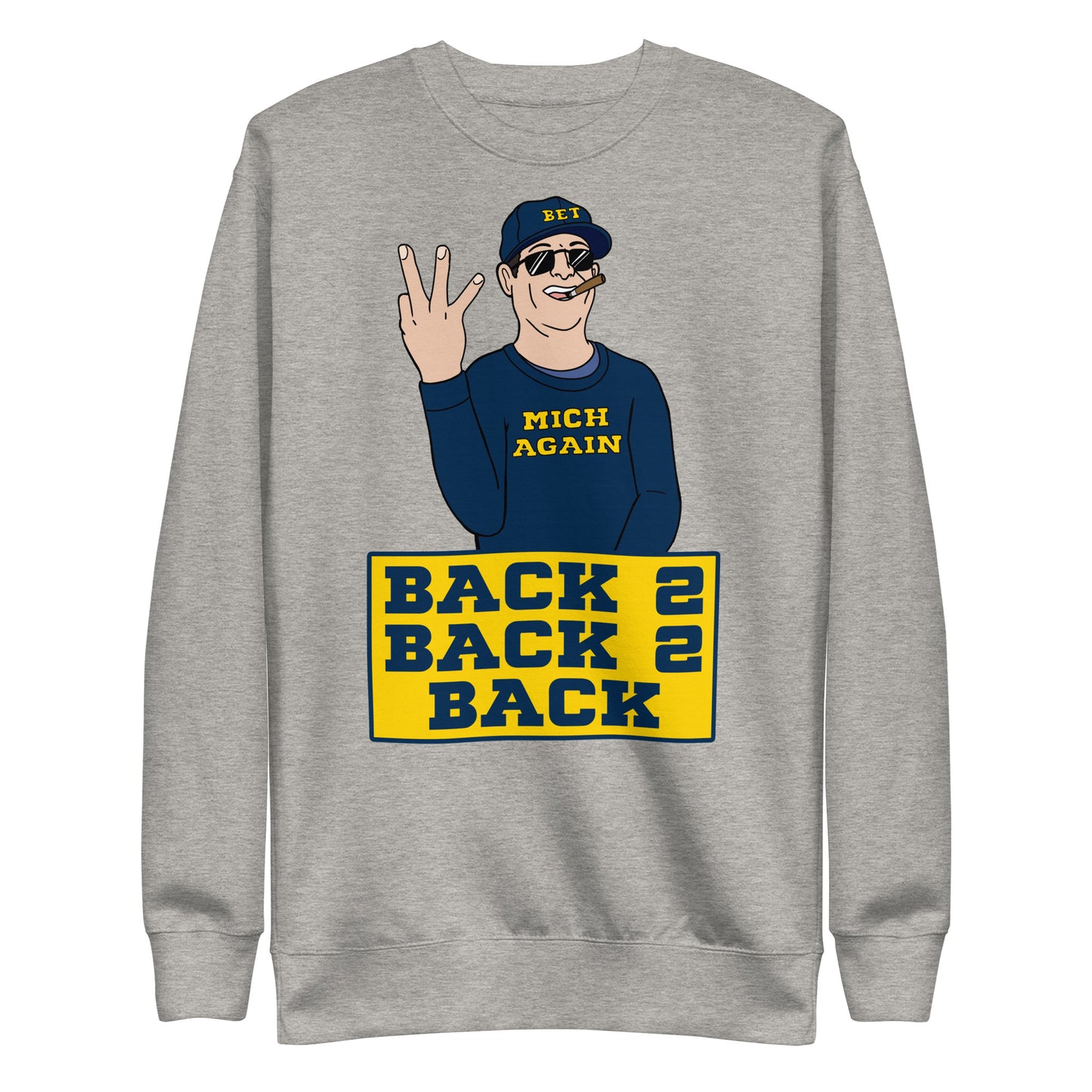 Back To Back To Back Maize Crewneck