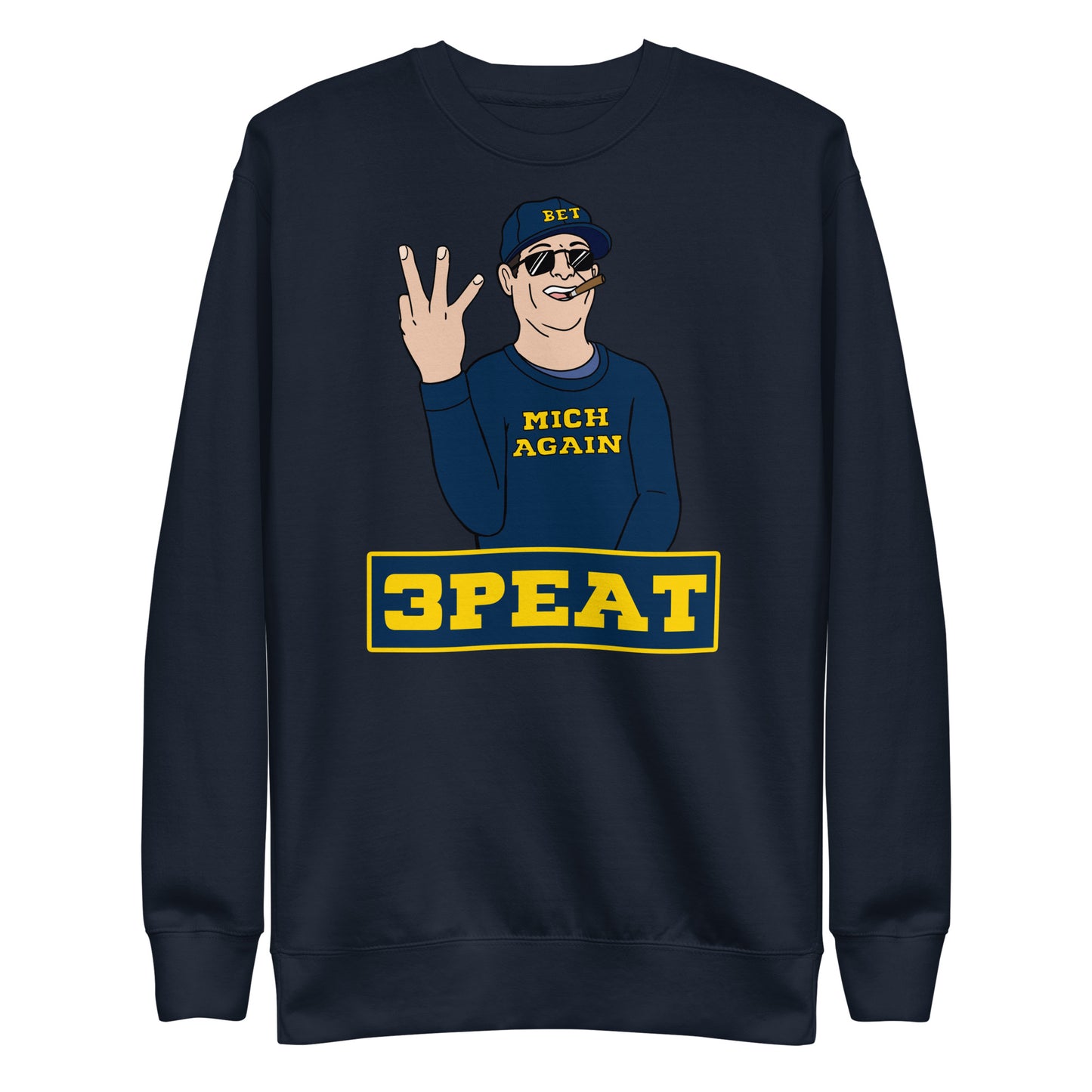 3 Peat Blue Crewneck