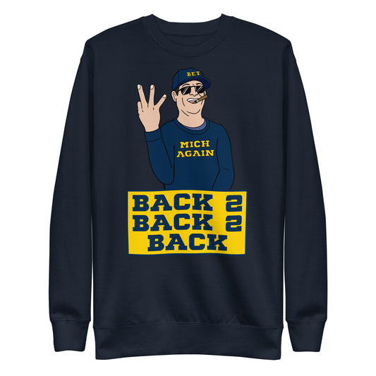 Back To Back To Back Maize Crewneck