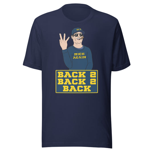 Back To Back To Back Blue T-Shirt